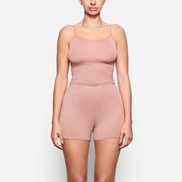 SKIMS Sleep Tank + Short Set Sienna Medium/Large - Picture 1 of 12